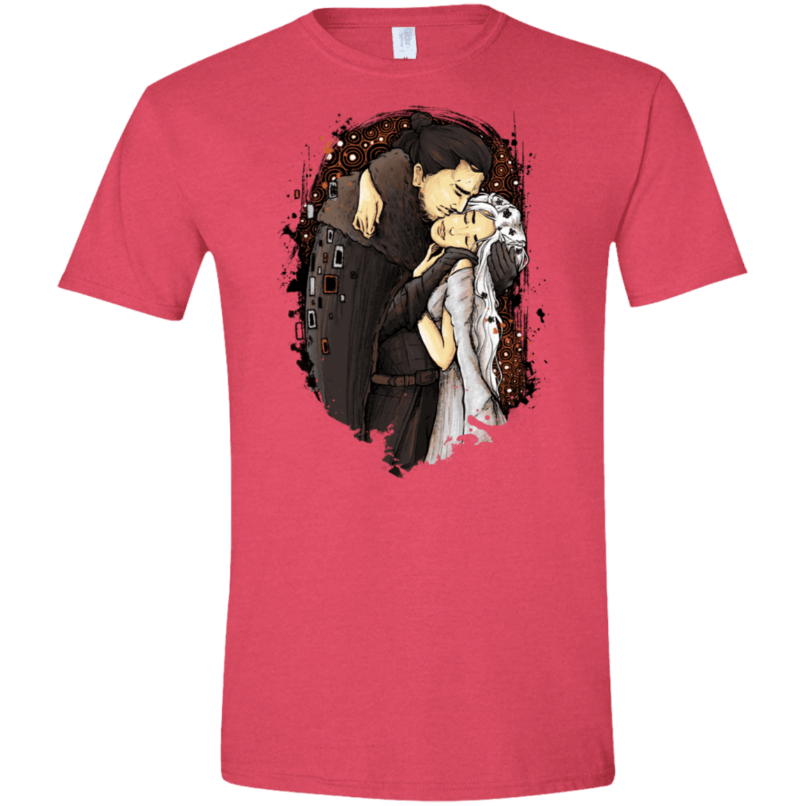 T-Shirts Heather Red / S Game of Kisses Men's Semi-Fitted Softstyle