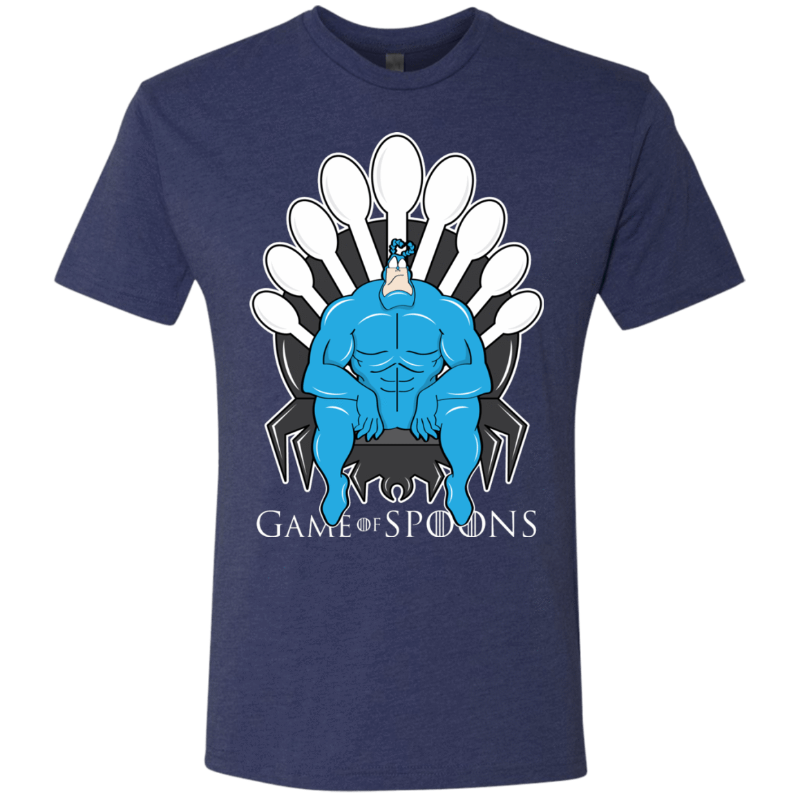 T-Shirts Vintage Navy / Small Game of Spoons Men's Triblend T-Shirt