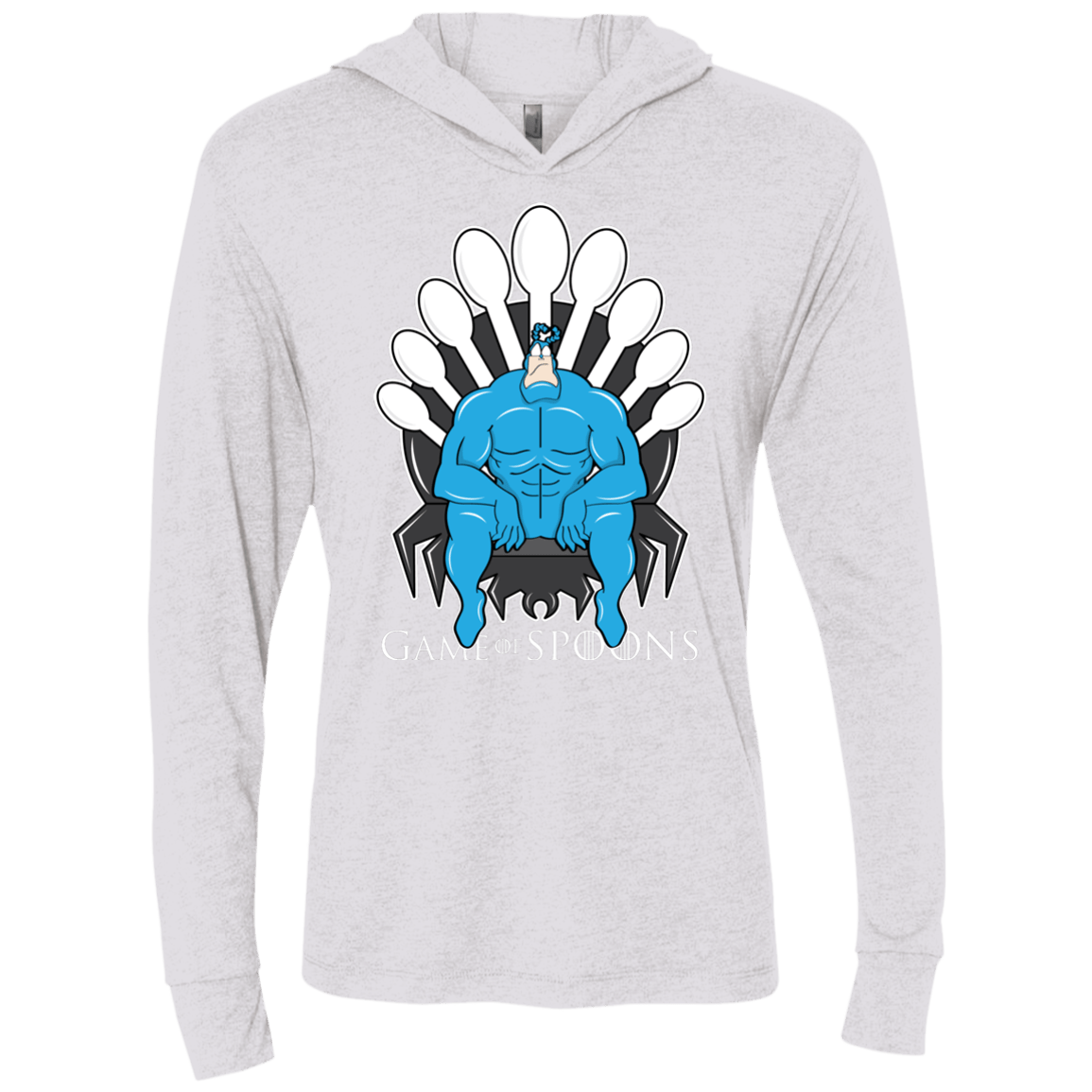 T-Shirts Heather White / X-Small Game of Spoons Triblend Long Sleeve Hoodie Tee