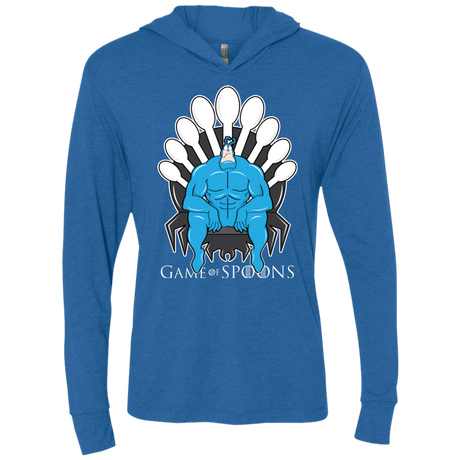 T-Shirts Vintage Royal / X-Small Game of Spoons Triblend Long Sleeve Hoodie Tee