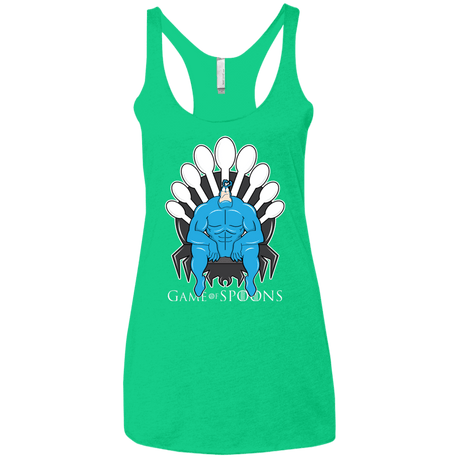 T-Shirts Envy / X-Small Game of Spoons Women's Triblend Racerback Tank