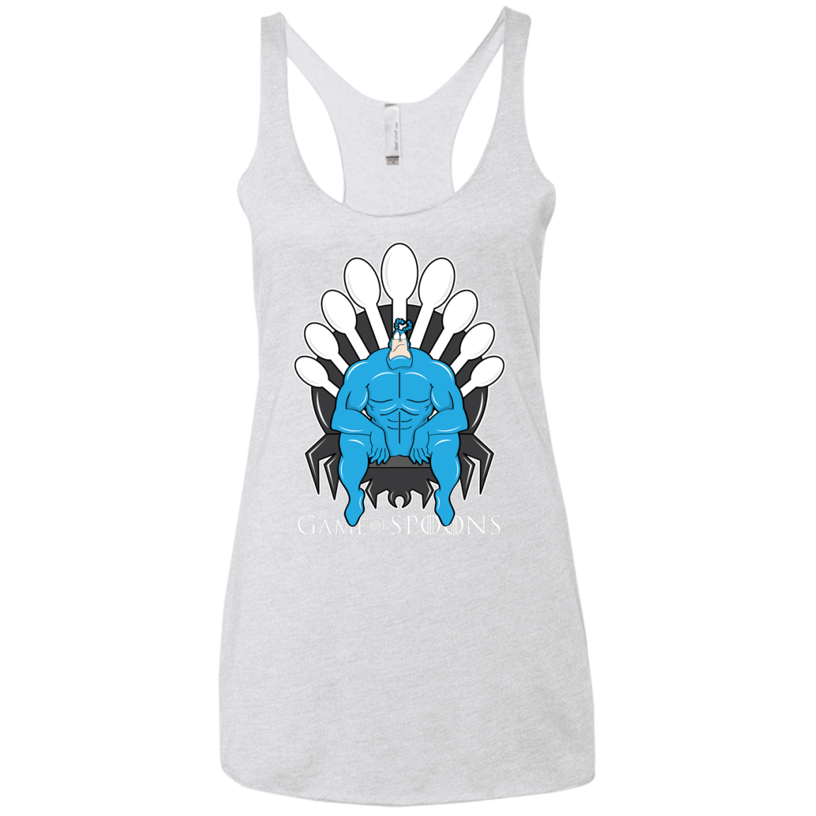 T-Shirts Heather White / X-Small Game of Spoons Women's Triblend Racerback Tank