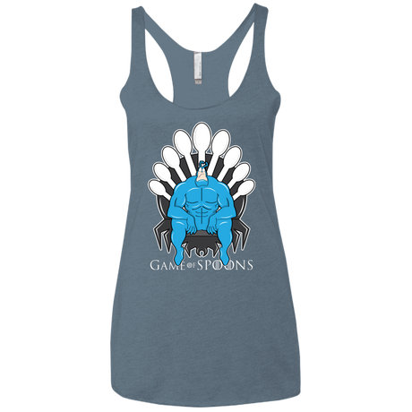 T-Shirts Indigo / X-Small Game of Spoons Women's Triblend Racerback Tank