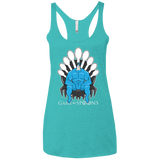 T-Shirts Tahiti Blue / X-Small Game of Spoons Women's Triblend Racerback Tank