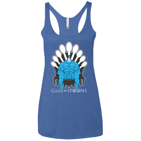 T-Shirts Vintage Royal / X-Small Game of Spoons Women's Triblend Racerback Tank