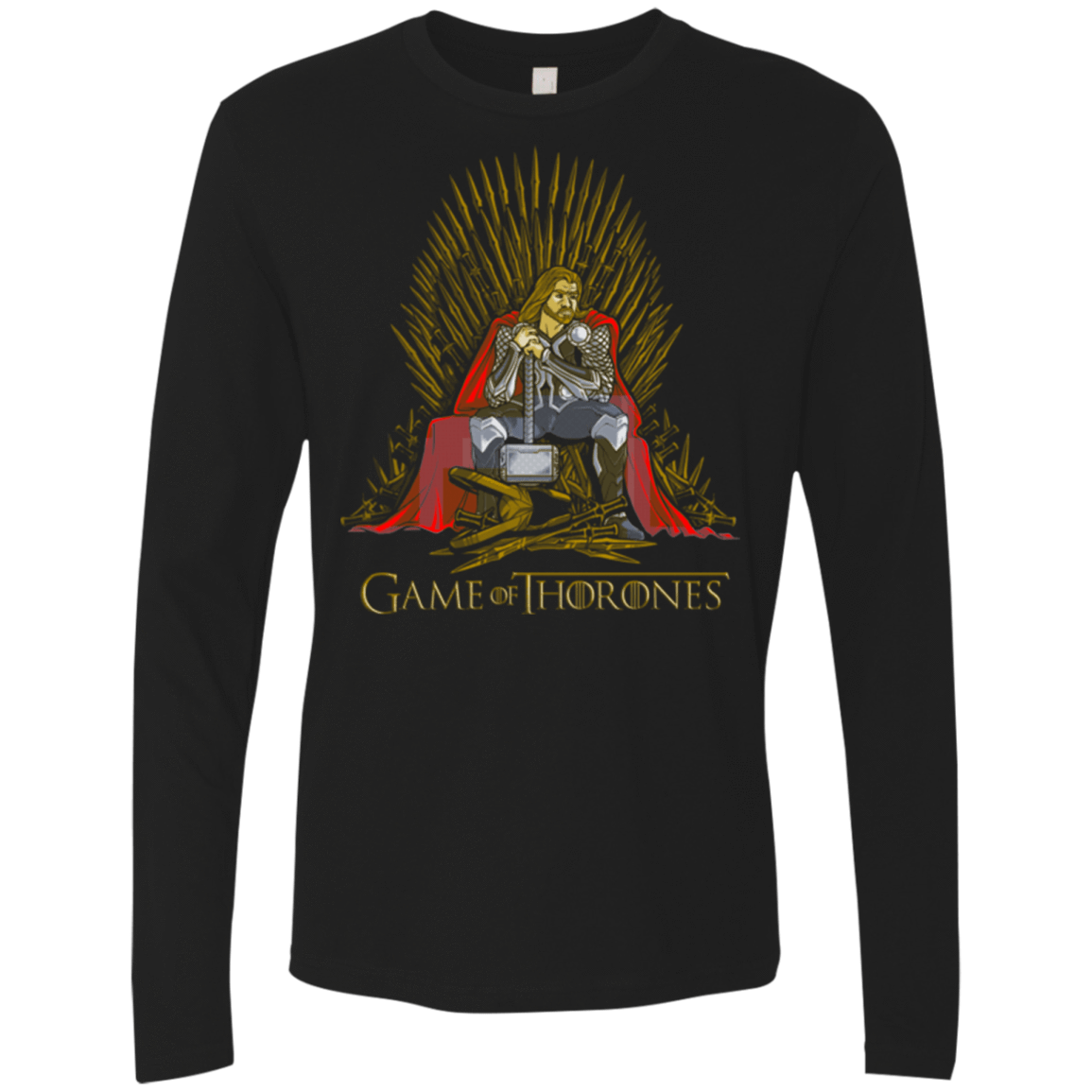 T-Shirts Black / Small Game of Thrones Men's Premium Long Sleeve