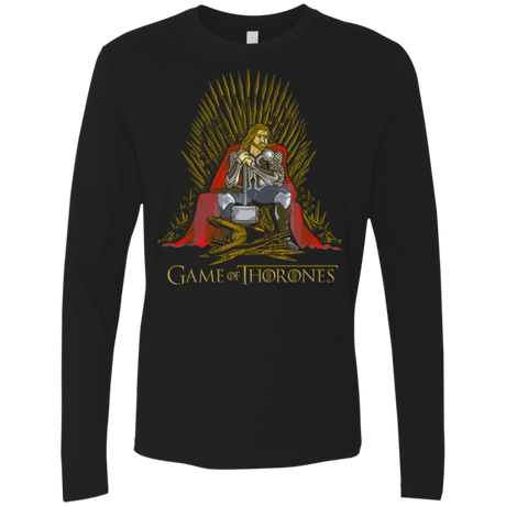 T-Shirts Black / Small Game of Thrones Men's Premium Long Sleeve