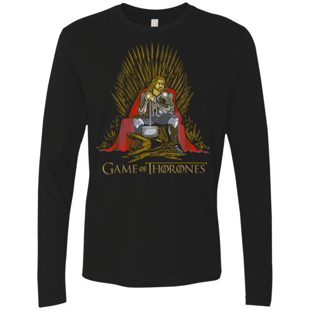 T-Shirts Black / Small Game of Thrones Men's Premium Long Sleeve
