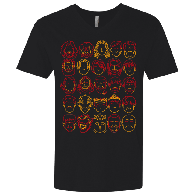 T-Shirts Black / X-Small Game of Thrones Minimalism Men's Premium V-Neck