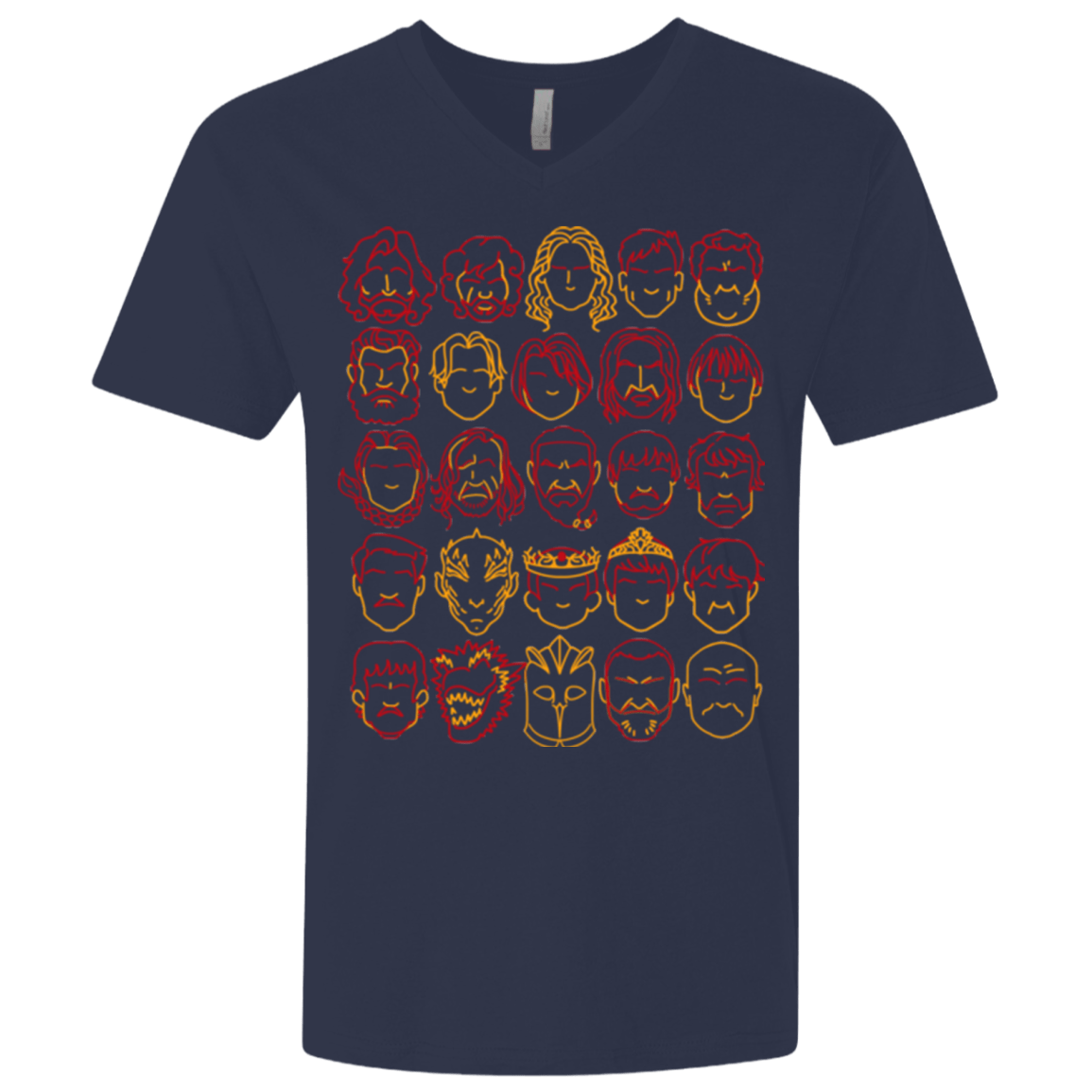 T-Shirts Midnight Navy / X-Small Game of Thrones Minimalism Men's Premium V-Neck