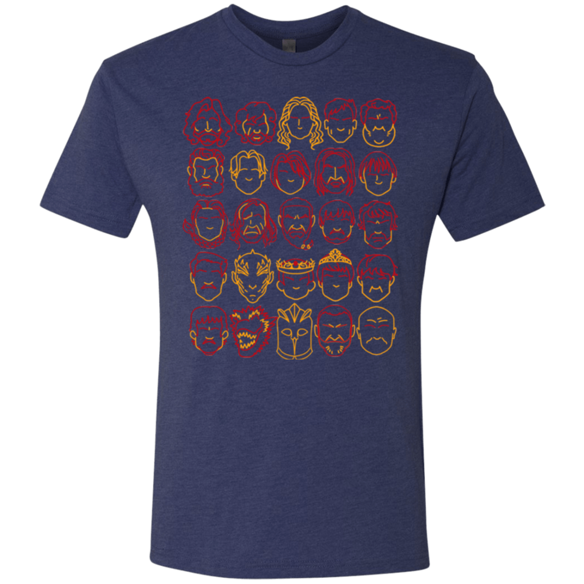 T-Shirts Vintage Navy / Small Game of Thrones Minimalism Men's Triblend T-Shirt