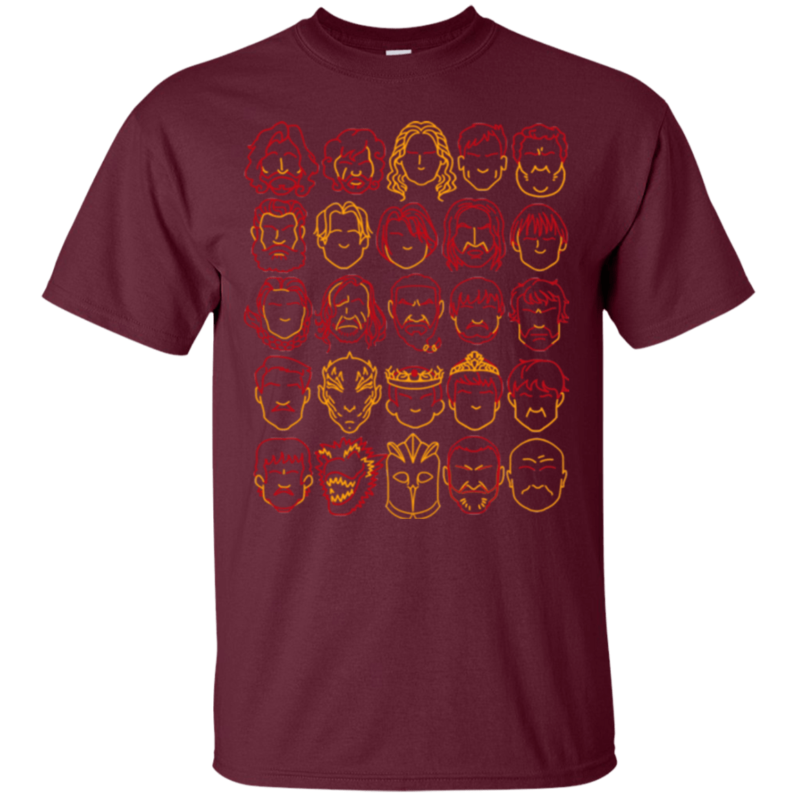 T-Shirts Maroon / Small Game of Thrones Minimalism T-Shirt