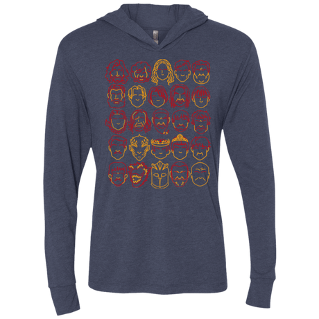 T-Shirts Vintage Navy / X-Small Game of Thrones Minimalism Triblend Long Sleeve Hoodie Tee