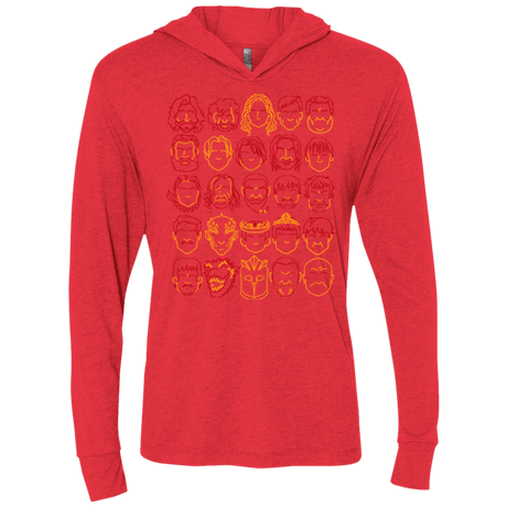 T-Shirts Vintage Red / X-Small Game of Thrones Minimalism Triblend Long Sleeve Hoodie Tee