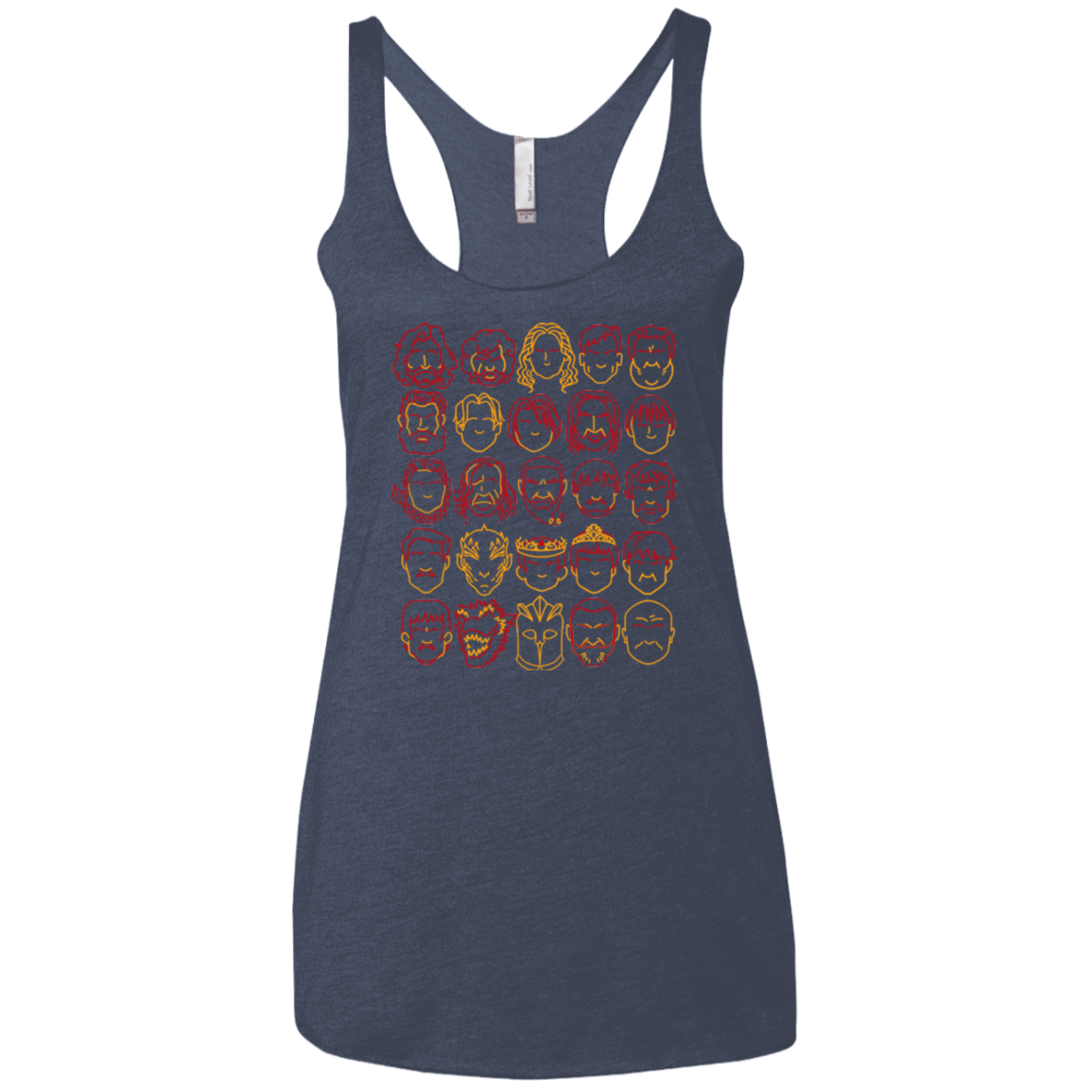 T-Shirts Vintage Navy / X-Small Game of Thrones Minimalism Women's Triblend Racerback Tank