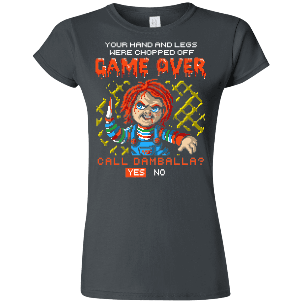 T-Shirts Charcoal / S Game Over Junior Slimmer-Fit T-Shirt