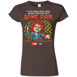 T-Shirts Dark Chocolate / S Game Over Junior Slimmer-Fit T-Shirt