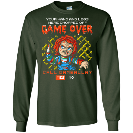 T-Shirts Forest Green / S Game Over Men's Long Sleeve T-Shirt