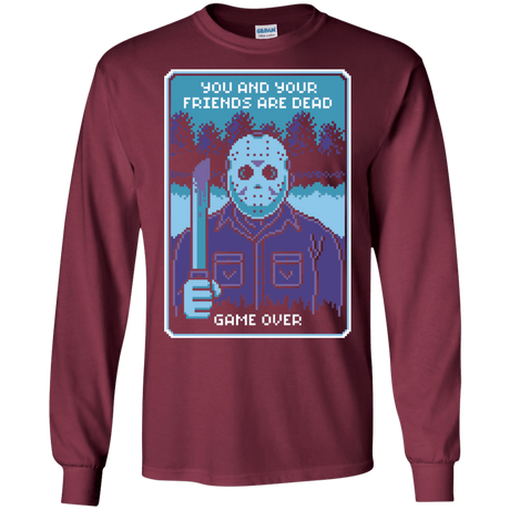 T-Shirts Maroon / S Game Over Men's Long Sleeve T-Shirt