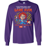 T-Shirts Purple / S Game Over Men's Long Sleeve T-Shirt