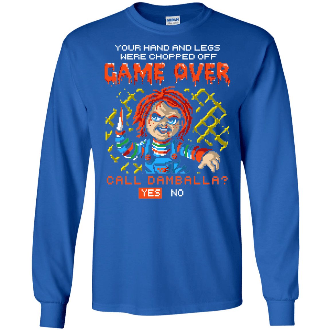 T-Shirts Royal / S Game Over Men's Long Sleeve T-Shirt