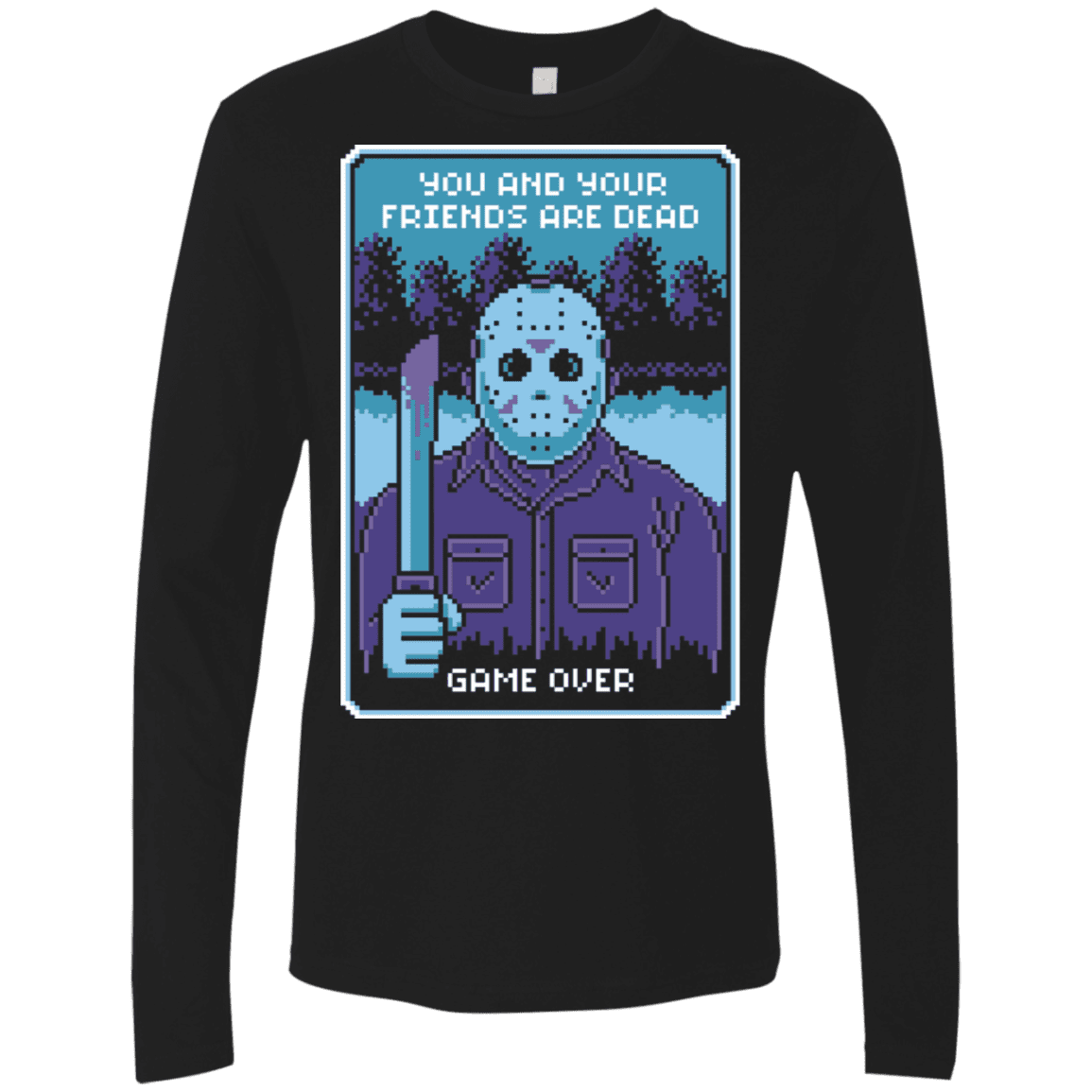 T-Shirts Black / S Game Over Men's Premium Long Sleeve