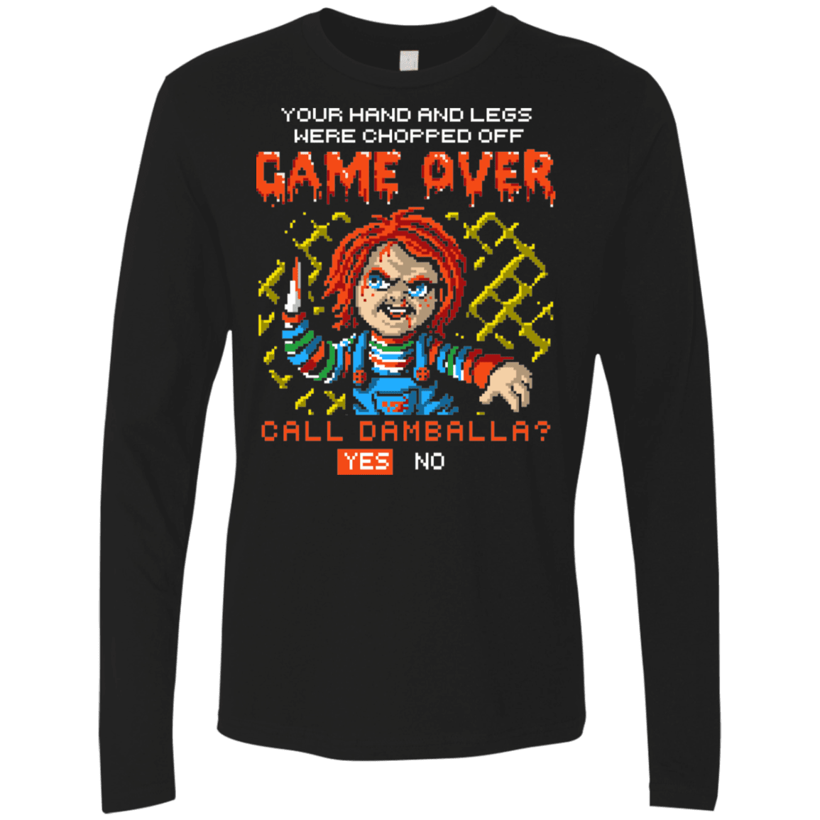 T-Shirts Black / S Game Over Men's Premium Long Sleeve