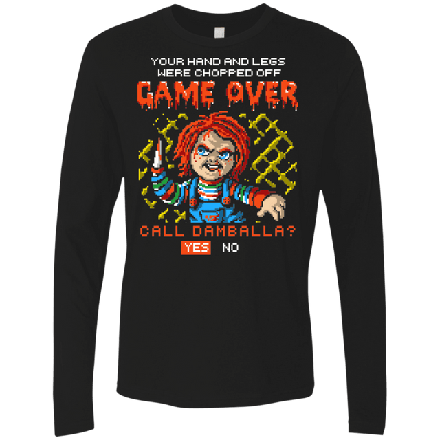 T-Shirts Black / S Game Over Men's Premium Long Sleeve