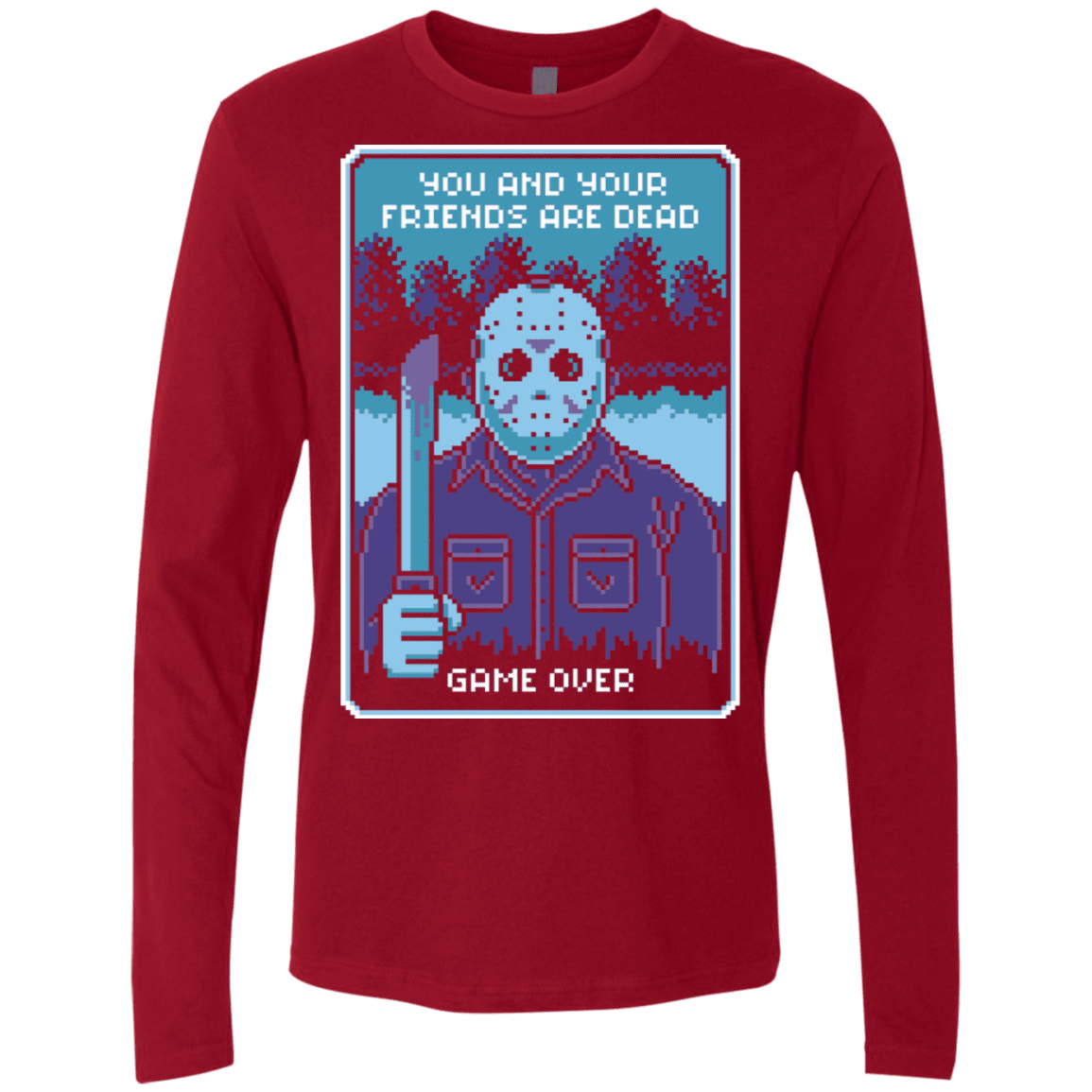 T-Shirts Cardinal / S Game Over Men's Premium Long Sleeve