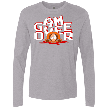 T-Shirts Heather Grey / Small Game over Men's Premium Long Sleeve