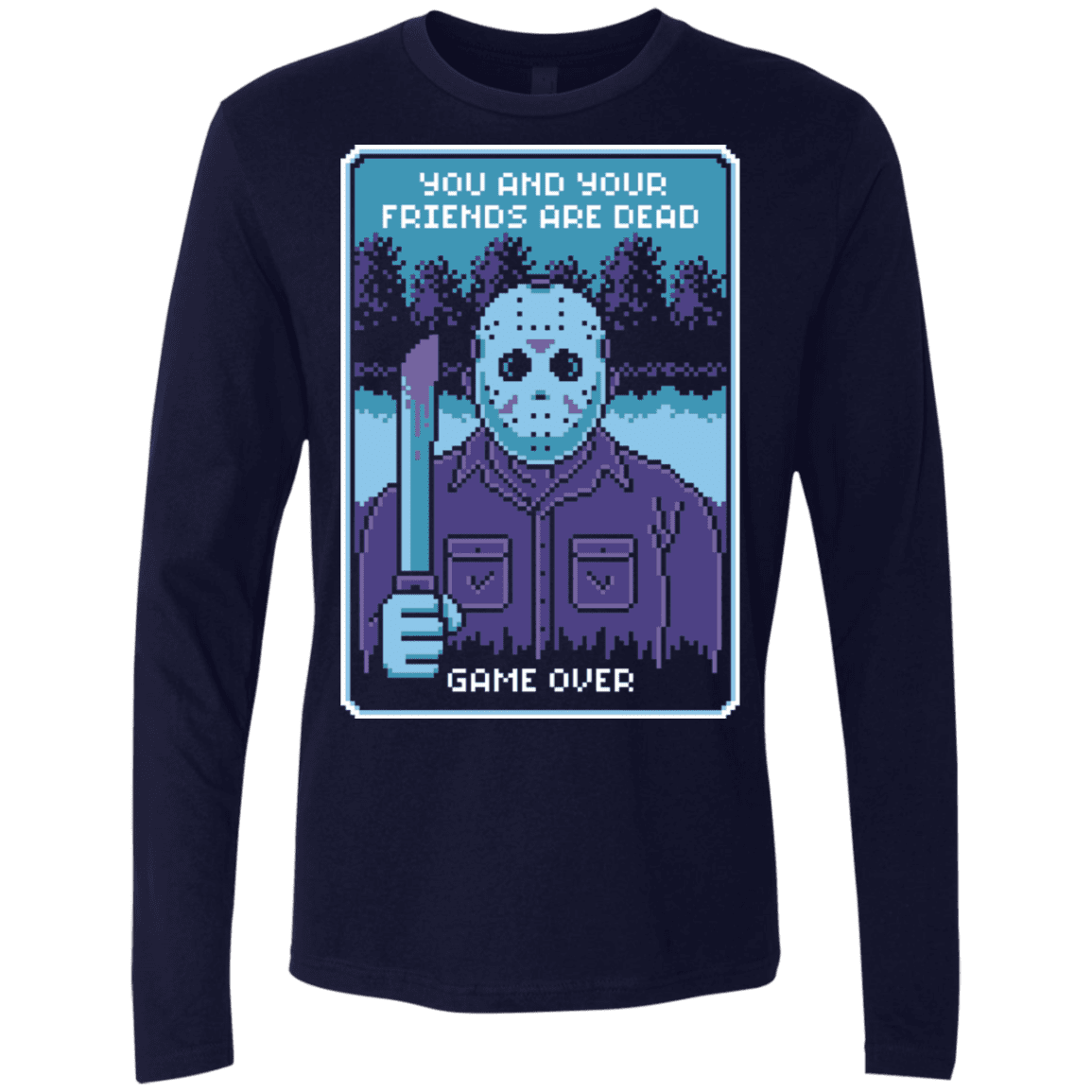 T-Shirts Midnight Navy / S Game Over Men's Premium Long Sleeve