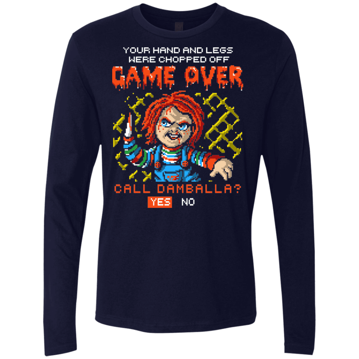 T-Shirts Midnight Navy / S Game Over Men's Premium Long Sleeve