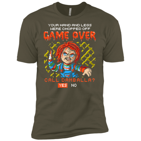 T-Shirts Military Green / X-Small Game Over Men's Premium T-Shirt