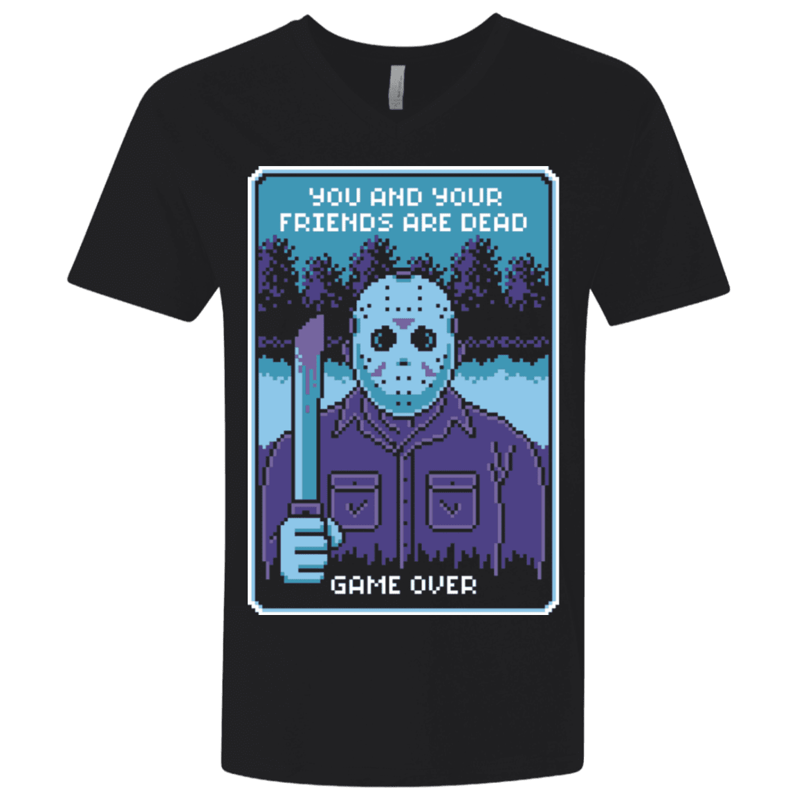 T-Shirts Black / X-Small Game Over Men's Premium V-Neck