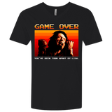 T-Shirts Black / X-Small Game Over Men's Premium V-Neck