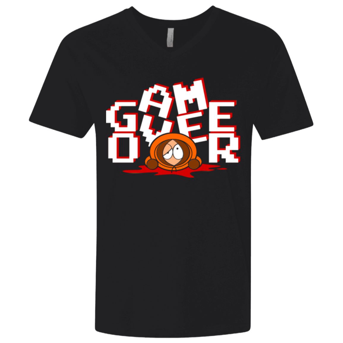 T-Shirts Black / X-Small Game over Men's Premium V-Neck