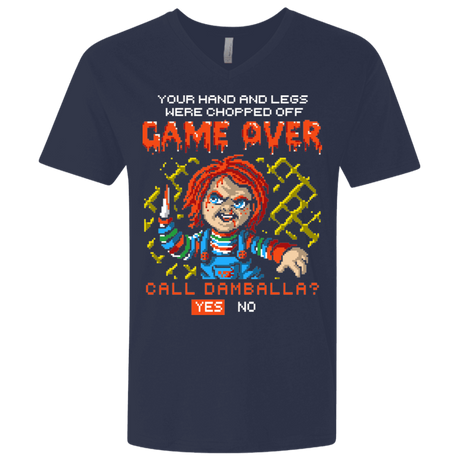 T-Shirts Midnight Navy / X-Small Game Over Men's Premium V-Neck