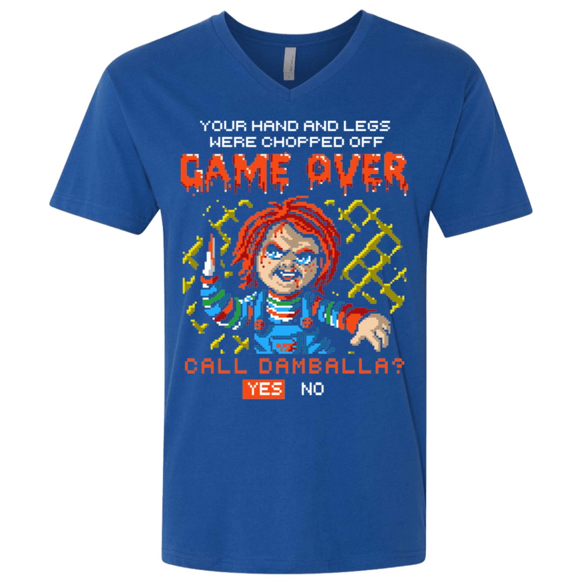 T-Shirts Royal / X-Small Game Over Men's Premium V-Neck