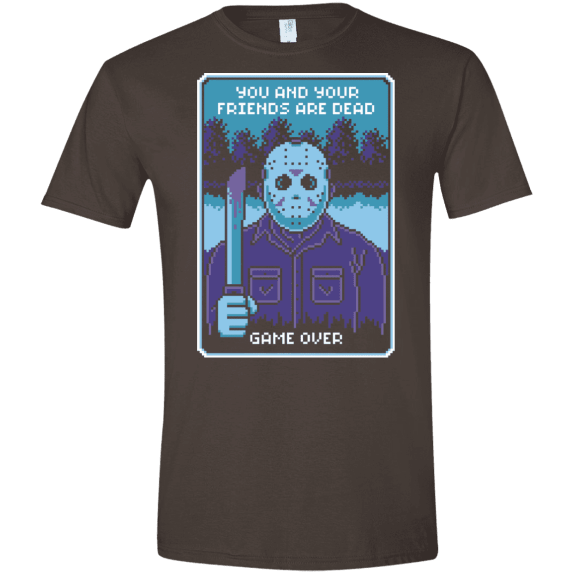 T-Shirts Dark Chocolate / S Game Over Men's Semi-Fitted Softstyle