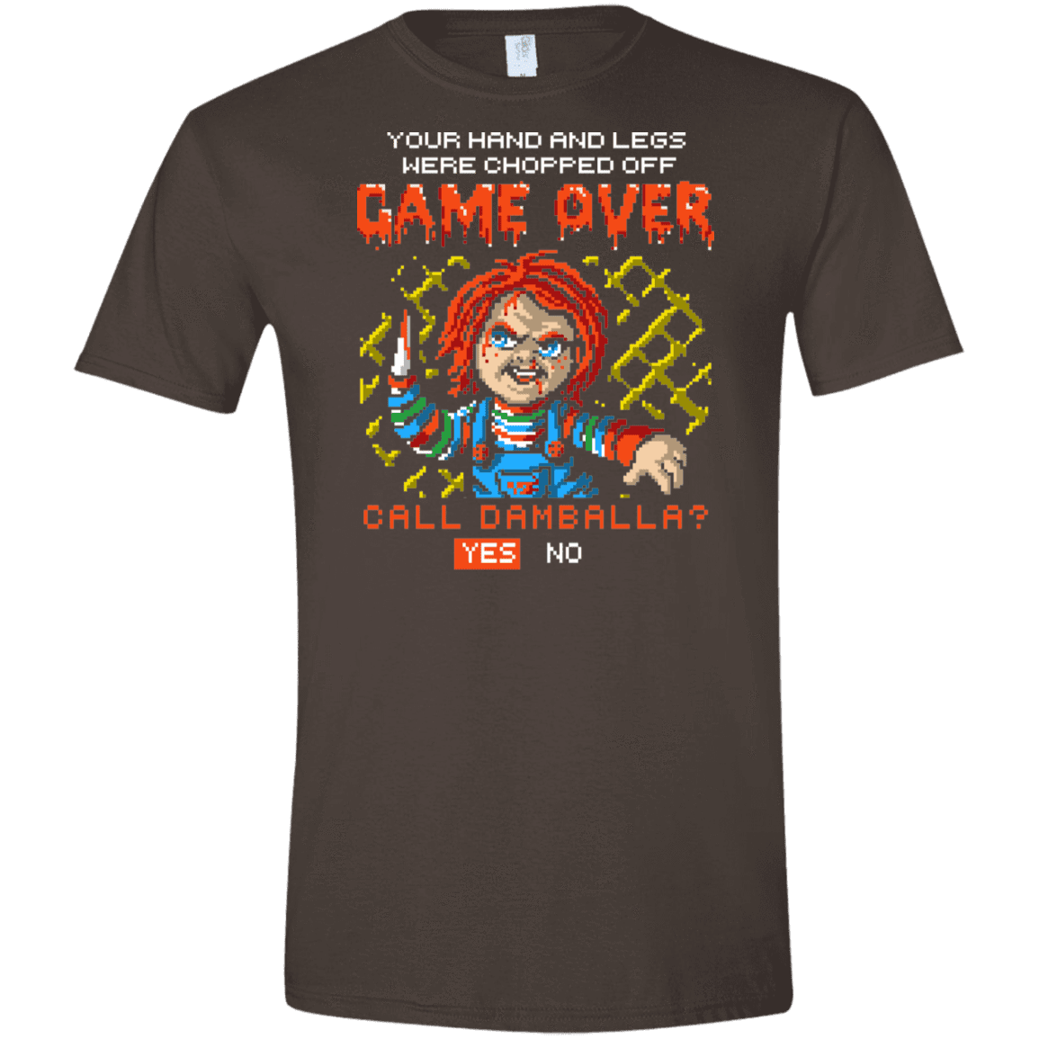 T-Shirts Dark Chocolate / S Game Over Men's Semi-Fitted Softstyle