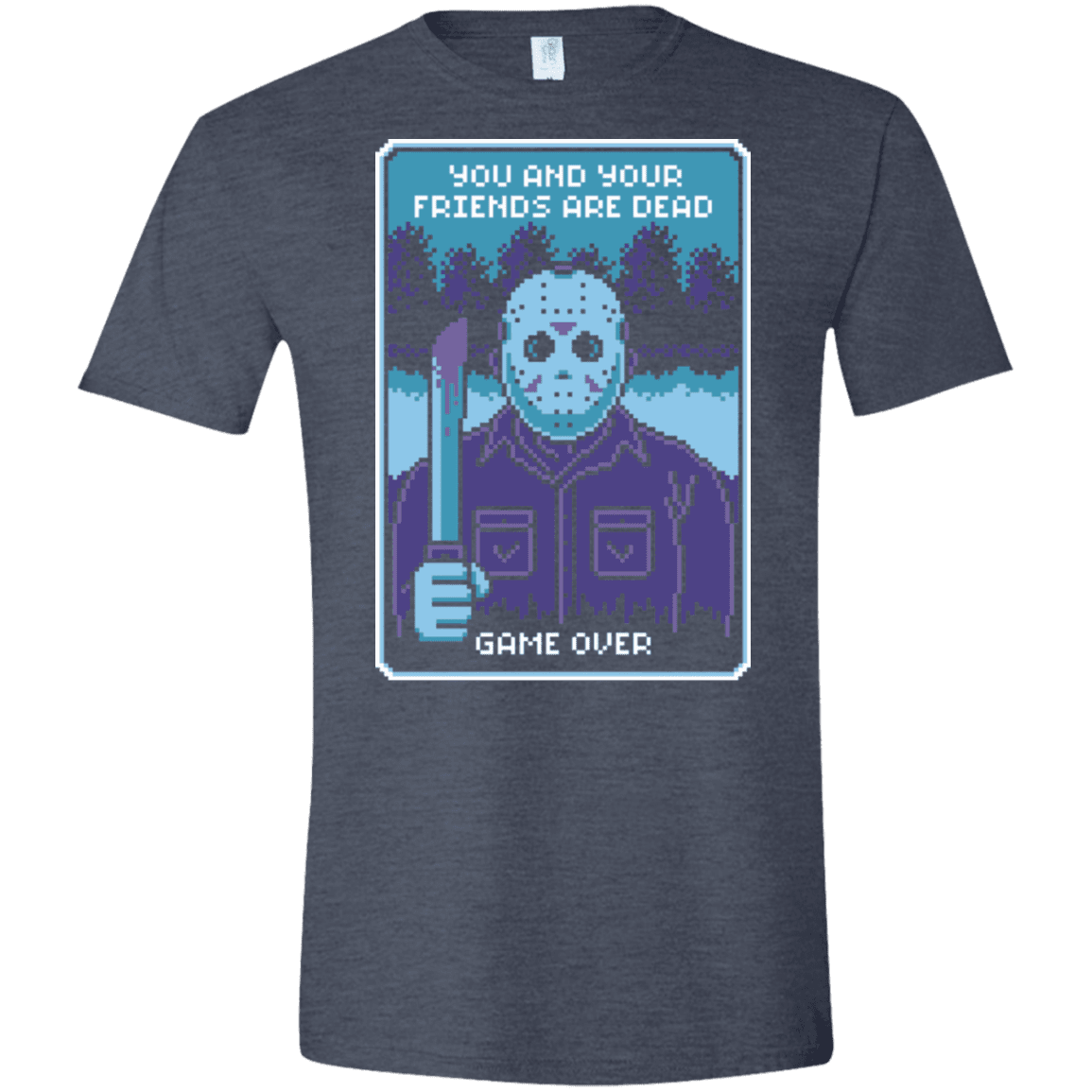 T-Shirts Heather Navy / S Game Over Men's Semi-Fitted Softstyle