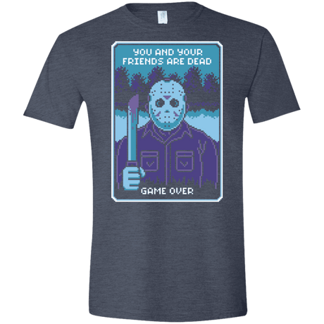 T-Shirts Heather Navy / S Game Over Men's Semi-Fitted Softstyle