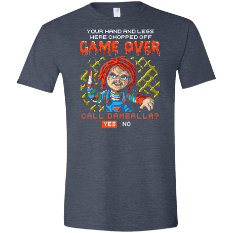 T-Shirts Heather Navy / S Game Over Men's Semi-Fitted Softstyle