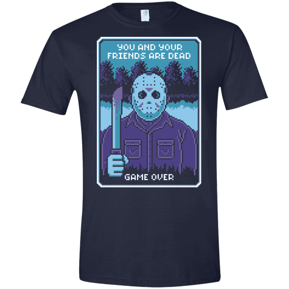 T-Shirts Navy / X-Small Game Over Men's Semi-Fitted Softstyle