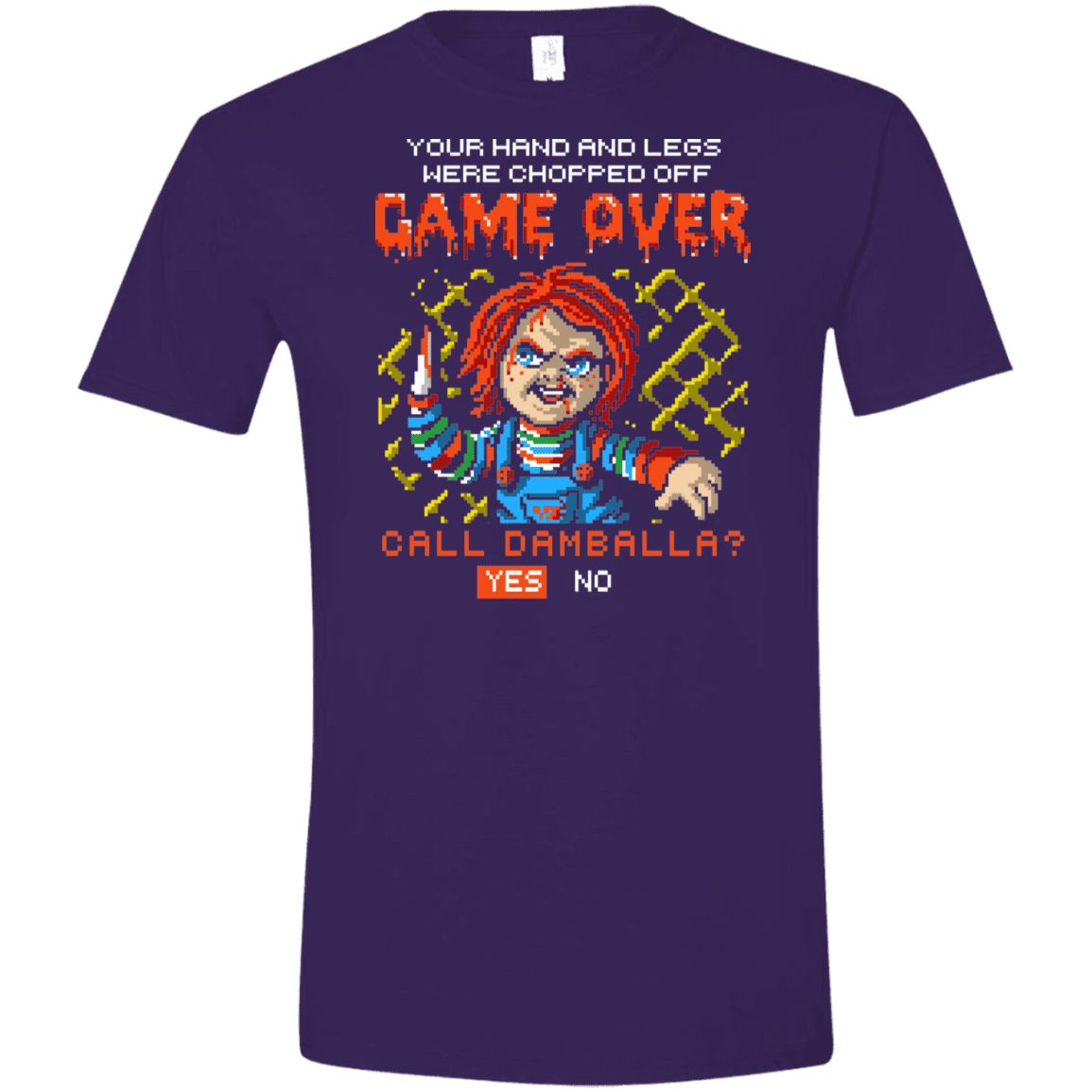 T-Shirts Purple / S Game Over Men's Semi-Fitted Softstyle