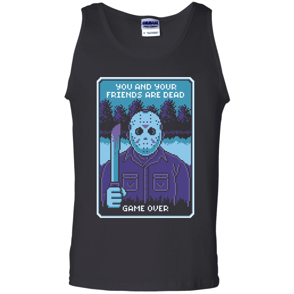 T-Shirts Black / S Game Over Men's Tank Top