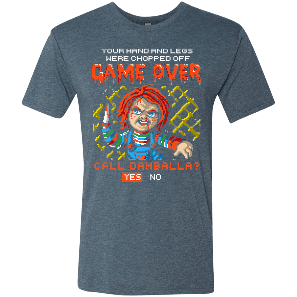 T-Shirts Indigo / S Game Over Men's Triblend T-Shirt
