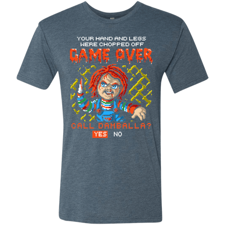 T-Shirts Indigo / S Game Over Men's Triblend T-Shirt
