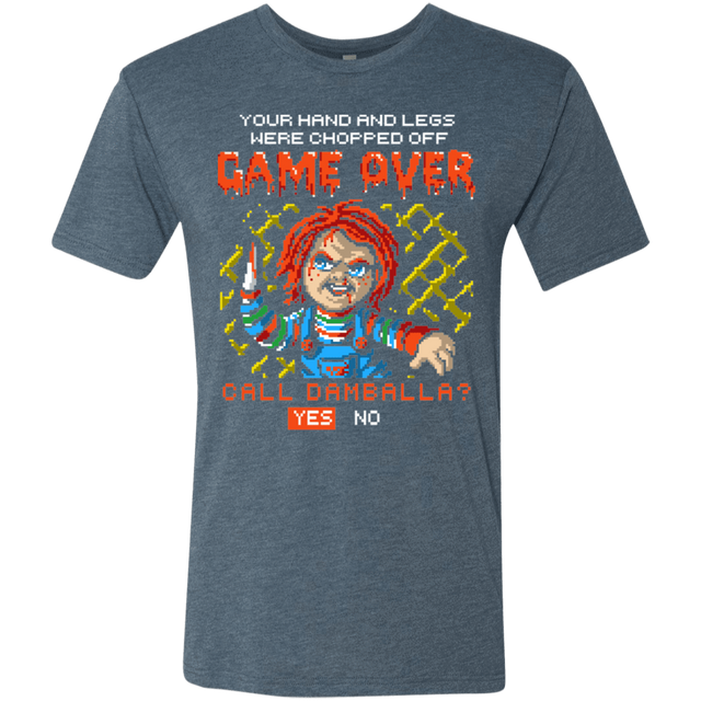 T-Shirts Indigo / S Game Over Men's Triblend T-Shirt