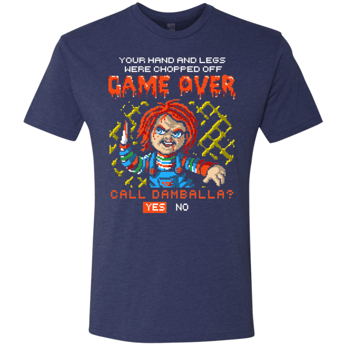 T-Shirts Vintage Navy / S Game Over Men's Triblend T-Shirt